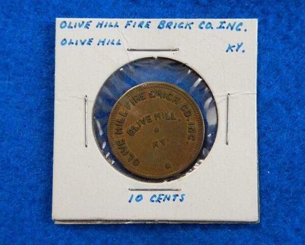 Kentucky Coal Scrip Token - Olive Hill Fire Brick