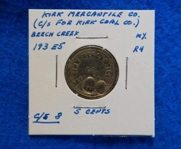 Kentucky Coal Scrip Token - Kirk Mercantile