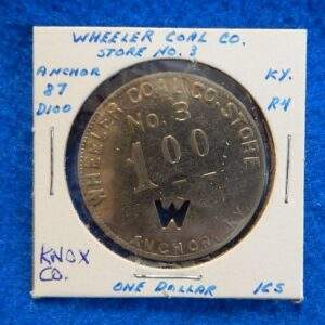 Kentucky Coal Scrip Token - Wheeler Coal Company