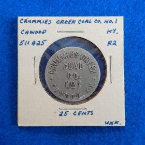 Kentucky Coal Scrip Token - Crummies Creek