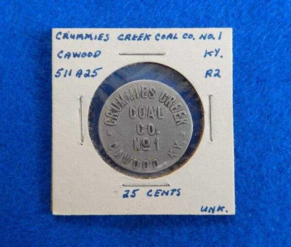 Kentucky Coal Scrip Token - Crummies Creek