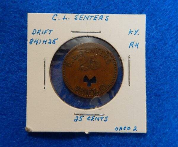 Kentucky Coal Scrip Token - C.L. Senters