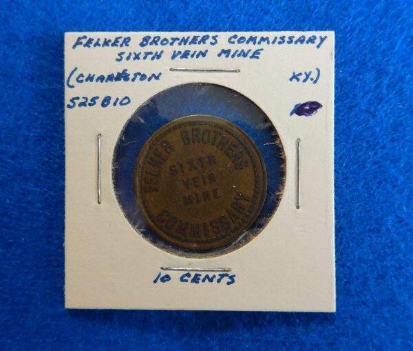 Kentucky Coal Scrip Token - Felker Brothers Commissary