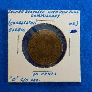 Kentucky Coal Scrip Token - Felker Brothers Commissary