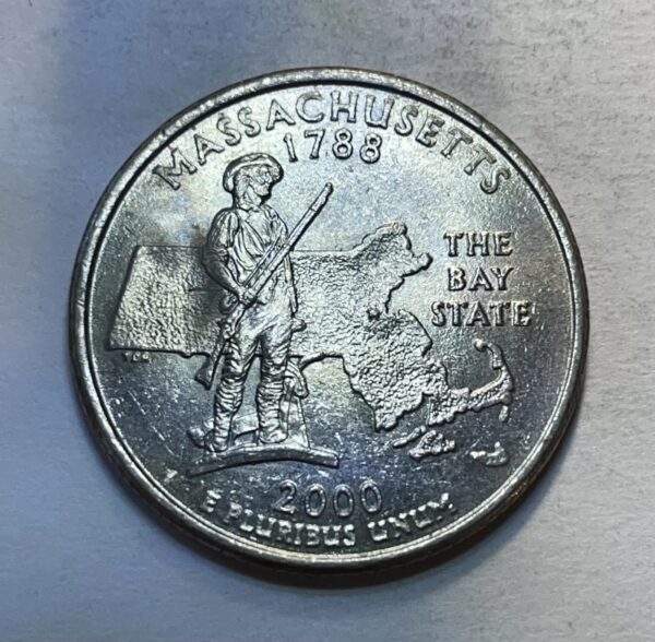 Massachusetts State 2002 Quarter DDO Error Coin