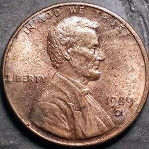 1989-D/D Lincoln Cent RPM Error Coin