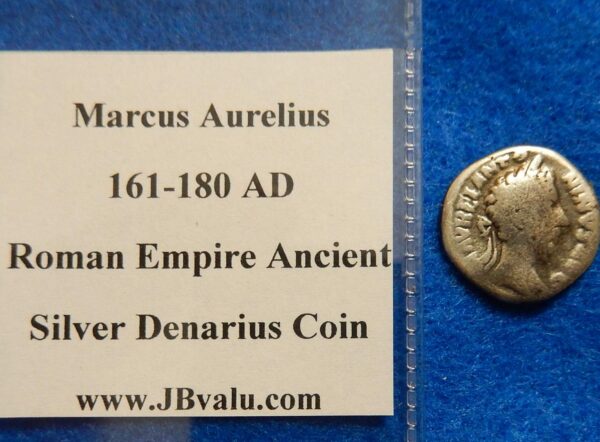 Marcus Aurelius Roman Empire Ancient Silver Denarius Coin