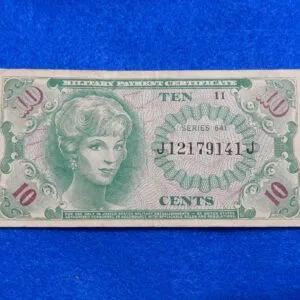 Series 641 Ten Cents Allied Military Certificate