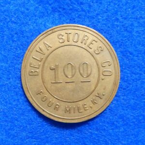 Kentucky $1 Coal Scrip Token - Belva Stores Company