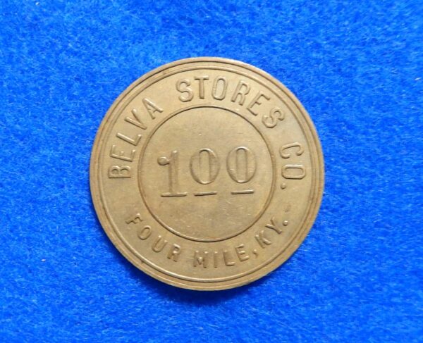 Kentucky $1 Coal Scrip Token - Belva Stores Company