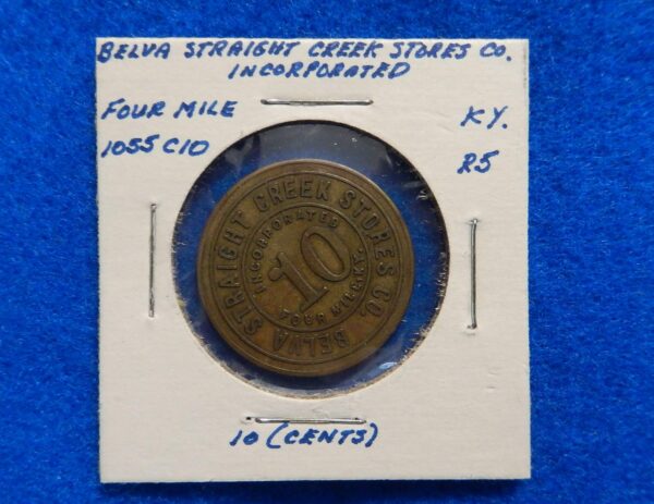 Kentucky Coal Scrip Token - Belva Straight Creek Coal