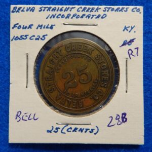 Kentucky Coal Scrip Token - Belva Straight Creek Coal