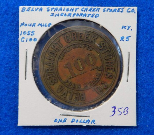 Kentucky Coal Scrip Token - Belva Straight Creek Coal