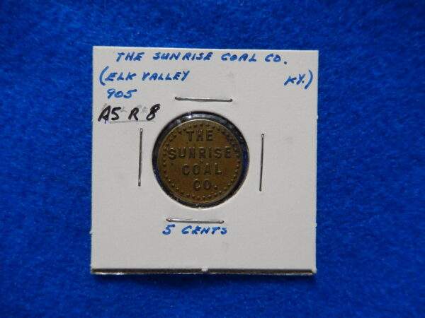 Kentucky Coal Scrip Token - The Sunrise Coal Co.