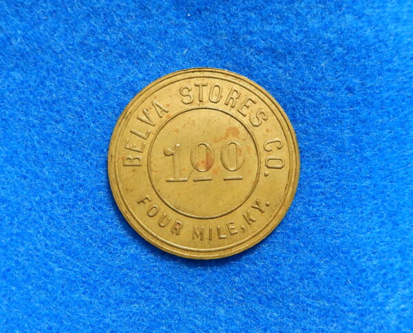 Kentucky $1 Coal Scrip Token - Belva Stores Company