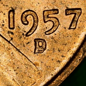 1957-D/D Lincoln Wheat Cent RPM Error Coin