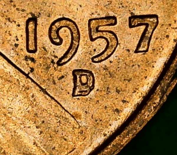 1957-D/D Lincoln Wheat Cent RPM Error Coin