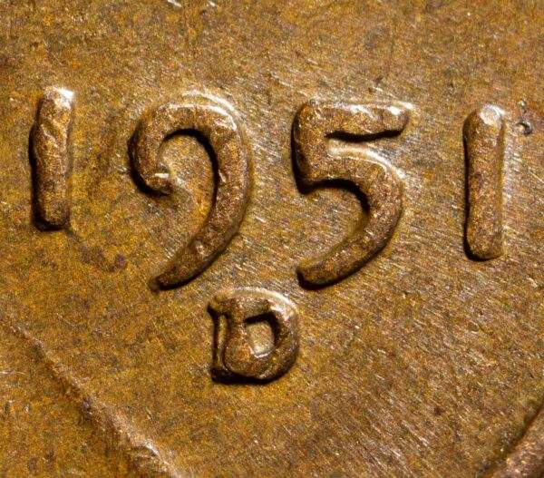 1951-D/D Lincoln Wheat Cent RPM Error Coin