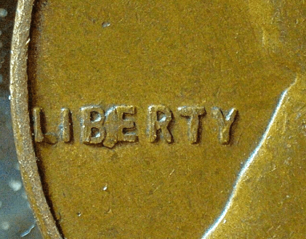 Mint Error Coin: 1957-D Lincoln Wheat Cent, "BIE" Die Chip