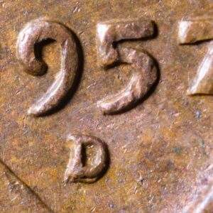 1957-D/D Lincoln Wheat Cent RPM Error Coin