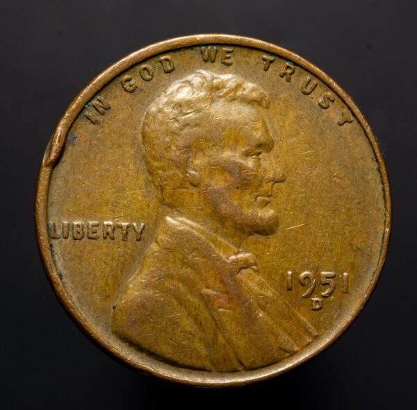 1951-D/D Lincoln Wheat Cent RPM Error Coin