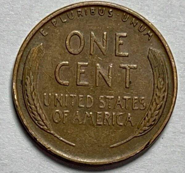 1955-D Lincoln Wheat Cent "BIE" Die Chip Error Coin