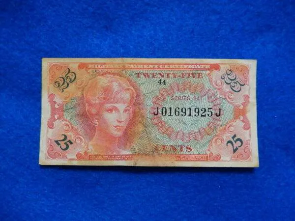 Military Payment Currency Series 641 25 Cents