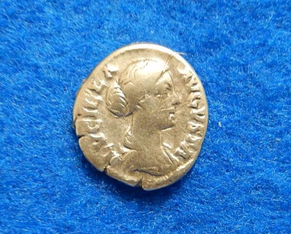 Faustina Jr. Roman Empire Ancient Silver Coin