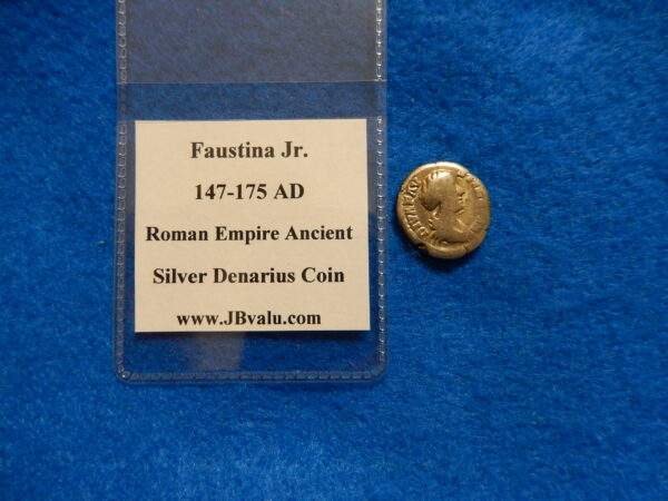 Faustina Jr. Roman Empire Ancient Silver Coin