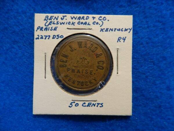 Kentucky Coal Scrip Token $.50 - Ben J. Ward