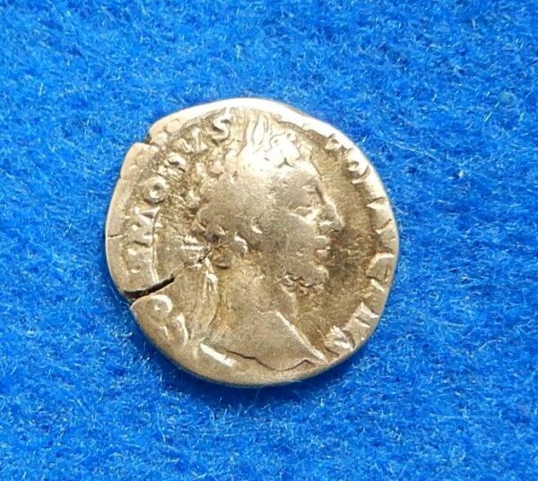 Commodus Roman Empire Ancient Silver Coin