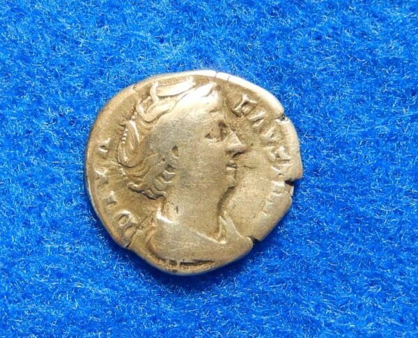 Faustina Diva Roman Empire Ancient Silver Coin