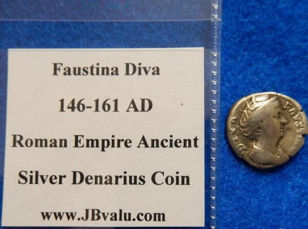 Faustina Diva Roman Empire Ancient Silver Coin