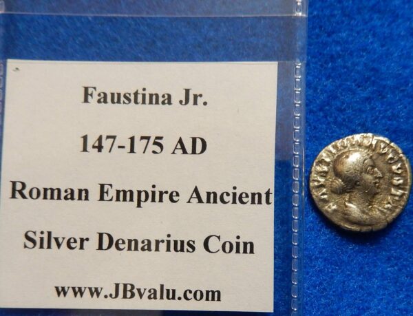 Faustina Jr. Roman Empire Ancient Silver Coin