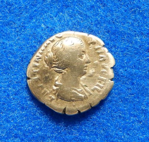 Faustina Jr. Roman Empire Ancient Silver Coin