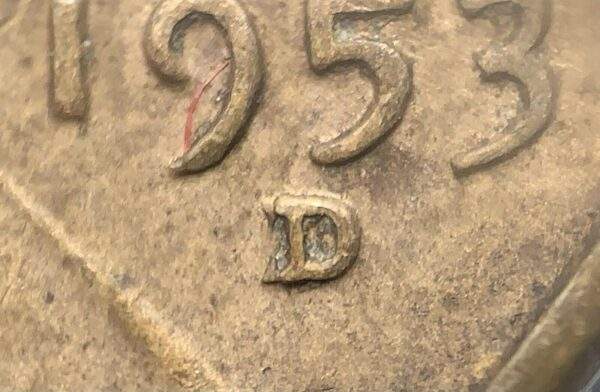 1953-D/D Lincoln Wheat Cent RPM Error Coin