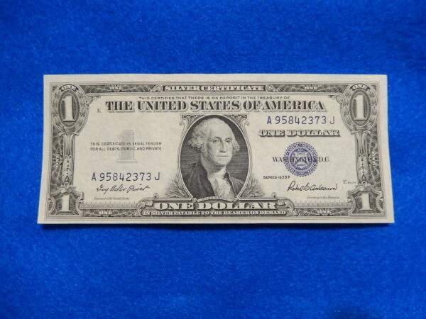 1935 Blue Seal Silver Certificate $1 Note