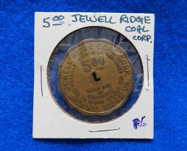 Coal Scrip Token - Jewell Ridge Coal Company