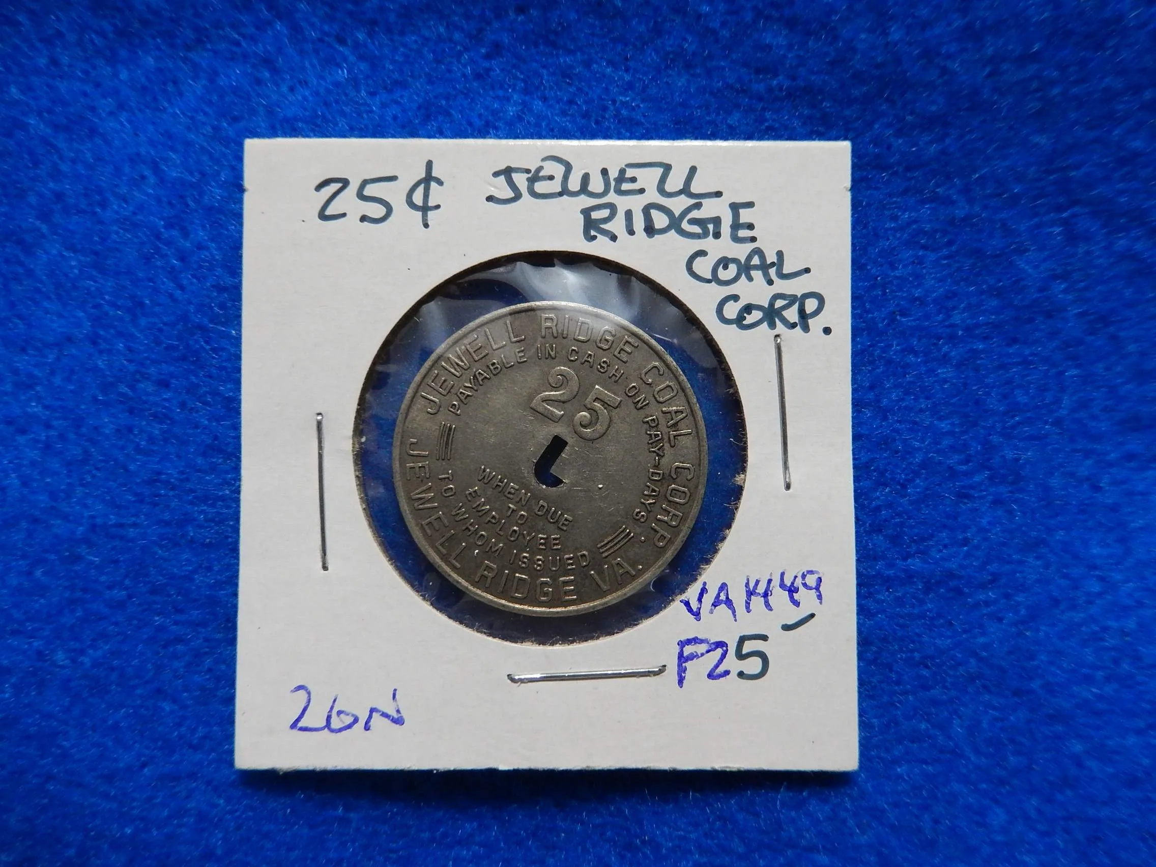 Coal Scrip Token - Jewell Ridge Coal Company
