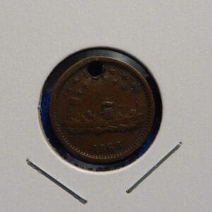 1863 Civil War OUR NAVY with Monitor Patriotic Token