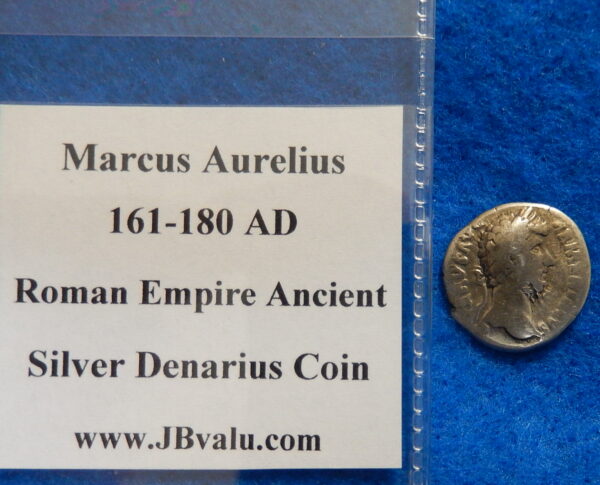 Marcus Aurelius Roman Empire Ancient Silver Denarius Coin