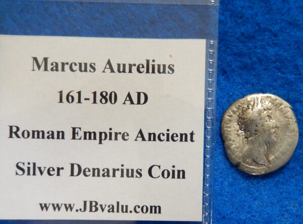 Marcus Aurelius Roman Empire Ancient Silver Denarius Coin