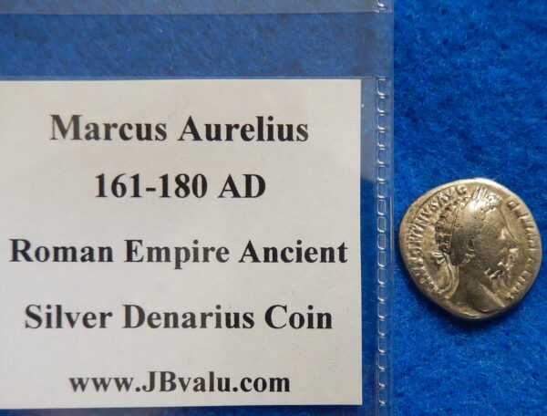 Marcus Aurelius Roman Empire Ancient Silver Denarius Coin