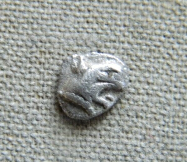 Ancient Greek Ionia, Teos.,Tetartemorion Silver Coin