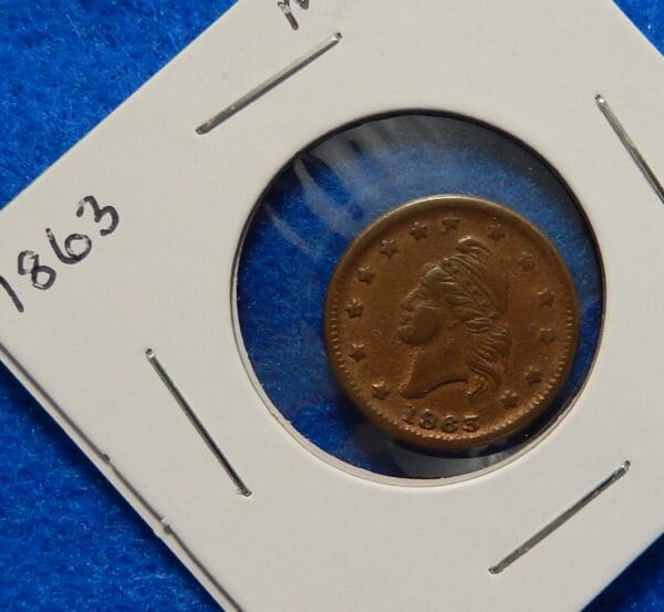 1863 Civil War ARMY & NAVY Patriotic Token