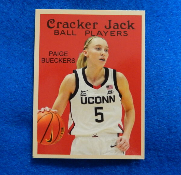 PAIGE BUECKERS UCONN Cracker Jack basketball card