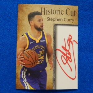Stephen Curry Historic Cut Facsimile Autograph Basketball Card