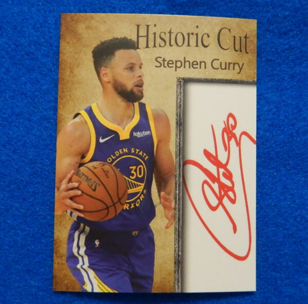 Stephen Curry Historic Cut Facsimile Autograph Basketball Card