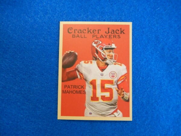 Patrick Mahomes Kansas City Chiefs Cracker Jack Card