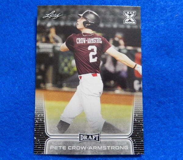 Pete Crow-Armstrong 2020 LEAF DRAFT Rookie Card